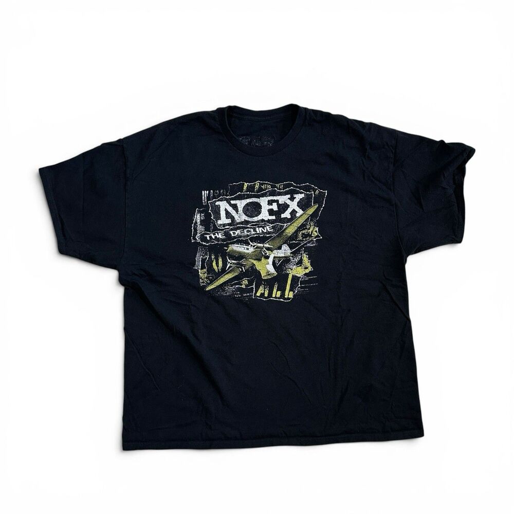 Vintage NOFX T Shirt 2XL The Decline 90s Punk Merch, Authentic, Fat Wreck Chords